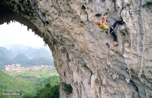 Rock climbing at Yangshuo, China