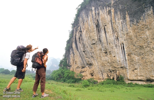 Rock climbing at Yangshuo, China