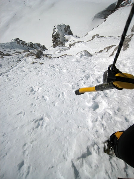 Jof di Montasio South Face, first ski descent of by Luca Vuerich