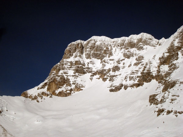 Jof di Montasio, prima discesa con gli sci dalla parete sud per Vuerich