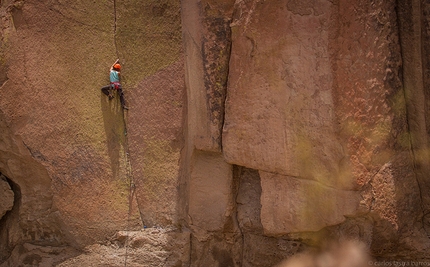 Caspana and the crack climbing at Atacama, Chile