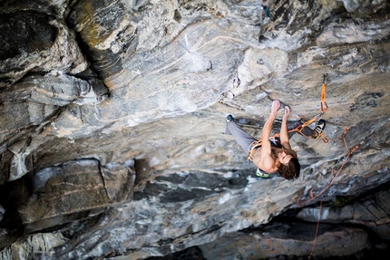 Daniel Woods and Dave Graham sport climbing at Flatanger in Norway