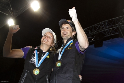 Bouldering World Cup 2012 - Anna Stöhr and Kilian Fischhuber win the fourth stage of the Bouldering World Cup 2012 in Innsbruck, Austria