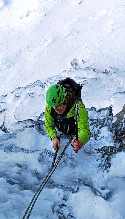 Mëisules dala Biesces, Sella, Dolomiti, Rolando Varesco, Martin Sölva - L'apertura di 'Alpinewelten' alle Mëisules dala Biesces, Sella, Dolomiti (Martin Sölva, Rolando Varesco 18/12/2023)