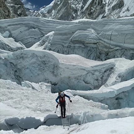 Silvestro Franchini Lhotse - Nella Icefall, durante la fase di acclimatamento per il Lhotse, primavera 2024