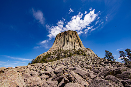Jesse Dufton, Devil's Tower, USA - Il climber cieco Jesse Dufton sale 'El Matador' sulla Devil's Tower in Wyoming, USA il 15/05/2024