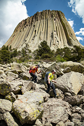 Jesse Dufton, Devil's Tower, USA - Il climber cieco Jesse Dufton sale 'El Matador' sulla Devil's Tower in Wyoming, USA il 15/05/2024