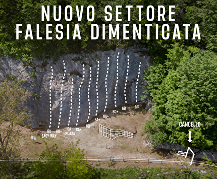 Un nuovo settore alla Falesia Dimenticata a San Lorenzo Dorsino