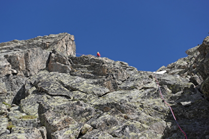 Punta Vardaz, Mont Blanc, Simon Richardson, Michael Rinn - Climbing the South Ridge of Punta Vardaz in the Mont Blanc massif (Simon Richardson, Michael Rinn 18-19/06/2024)