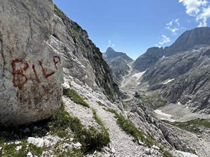 Bila Pec, Alpi Giulie - In salita verso il Bila Pec, dopo la sella