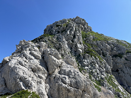 Bila Pec, Alpi Giulie - In salita verso il Bila Pec, dopo la sella