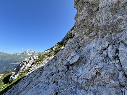 Bila Pec, Alpi Giulie - In salita verso il Bila Pec, dopo la sella