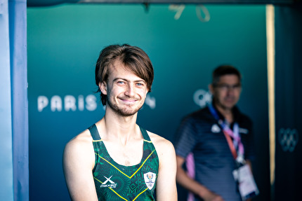 Paris 2024 Olympic Games - Paris 2024 Olympic Games: Mel Janse Van Rensburg training at the Le Bourget climbing wall