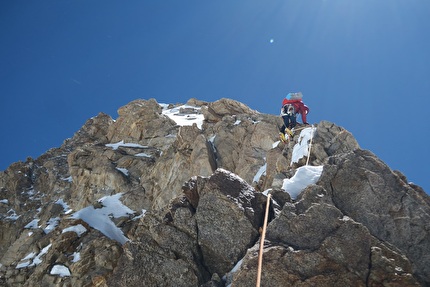 Aleš Česen Tom Livingstone Gasherbrum III - Aleš Česen & Tom Livingstone making the first ascent of the West Ridge of Gasherbrum III, summer 2024