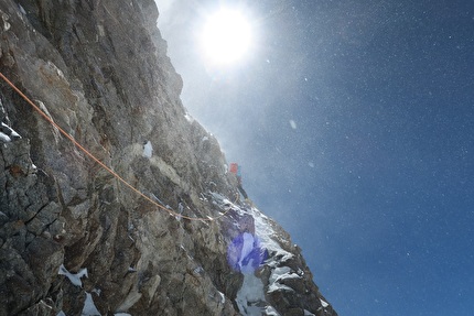 Aleš Česen Tom Livingstone Gasherbrum III - Aleš Česen & Tom Livingstone making the first ascent of the West Ridge of Gasherbrum III, summer 2024