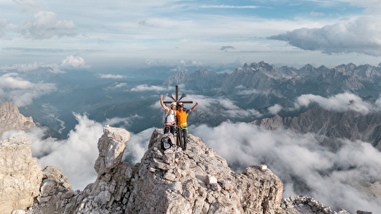 Cima Una, Croda dei Toni e Cima Grande di Lavaredo in giornata per Dani Arnold e Simon Gietl