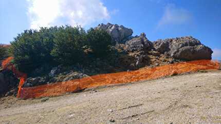 Parco delle Madonie (Sicilia) - I lavori per l'osservatorio astronomico sulla cima del Monte Mufara nel Parco delle Madonie.