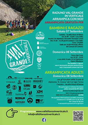 Vallone de Sea - Nel weekend del 14 e 15 settembre 2024 si terrà il raduno di arrampicata ed escursionismo 'Val Grande in Verticale’ nel Vallone di Sea e in Val Grande di Lanzo.