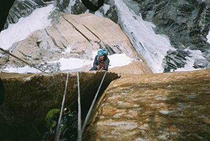 Grand Diedre Desplomando, Trango Tower - Grand Diedre Desplomando, Trango Tower (Tomáš Buček, František Bulička, Martin Krasňanský, Michal Mikušinec, estate 2024)