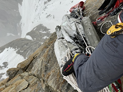 Grand Diedre Desplomando, Trango Tower - Grand Diedre Desplomando, Trango Tower (Tomáš Buček, František Bulička, Martin Krasňanský, Michal Mikušinec, summer 2024)