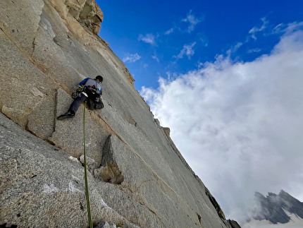 Rognon Vaudano Monte Bianco, Niccolò Bruni, Gianluca Marra - L'apertura di 'C'era una volta il West' al Rognon Vaudano, Monte Bianco (Niccolò Bruni, Gianluca Marra 27/08/2024)