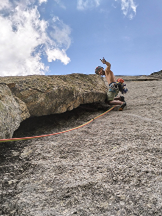 Claudio Martoglio - Claudio Martoglio su 'La spada nella roccia' al Qualido, Val di Mello