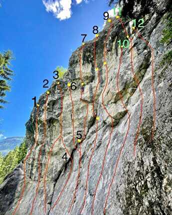 Arrampicata in Valle d'Aosta - Falesia di Dolonne, Valle d'Aosta