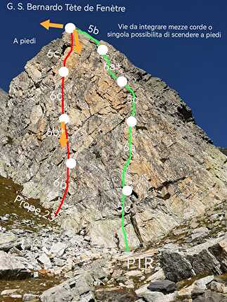 Arrampicata in Valle d'Aosta - Tète de Fenètre, Gran San Bernardo Valle d'Aosta