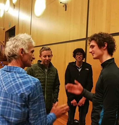 Hansjörg Auer - Manolo, Tommy Caldwell, Hansjörg Auer & Adam Ondra al Trento Film Festival