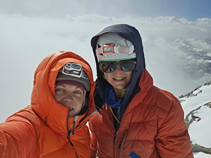 Lalung Women’s Expedition, India, Ana Baumgartner, Urša Kešar, Anja Petek, Patricija Verdev - Anja Petek and Patricija Verdev on the summit of Lalung I