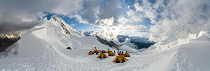 Lars Lämmler Alpamayo Peru - High camp on Alpamayo in Peru