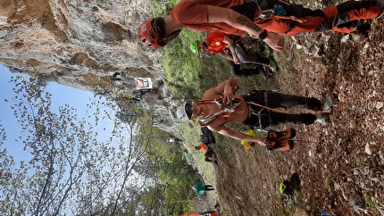 Valle Fredda, Gran Sasso - Drytooling a Valle Fredda, Gran Sasso