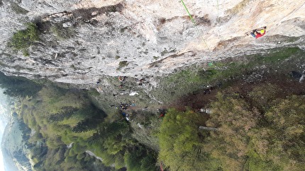 Valle Fredda, Gran Sasso - Drytooling a Valle Fredda, Gran Sasso