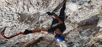 Valle Fredda, Gran Sasso - Drytooling a Valle Fredda, Gran Sasso