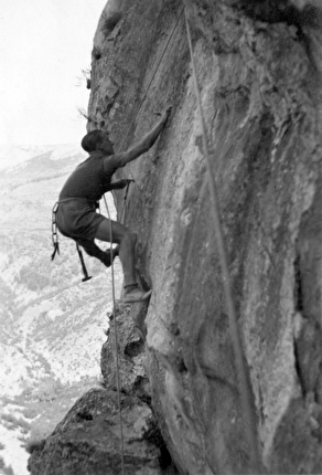 Guglielmo Delvecchio - Guglielmo Delvecchio in arrampicata in Val Rosandra