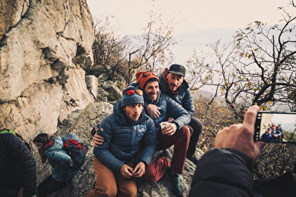 Campambiardo, Val di Susa - Durante la festa di conclusione dei lavori di richiodatura della falesia di Campambiardo, Val di Susa, effettuati da Rock Care