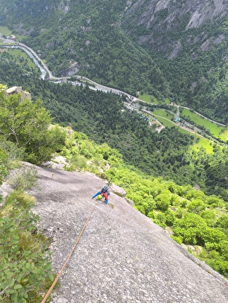 Alla Placca di Arcanzo in Val Masino la nuova via 'Il giudizio di Gesù Cristian'