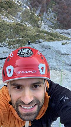 Matteo Motta - Matteo Motta in arrampicata sul Pizzo d’Eghen