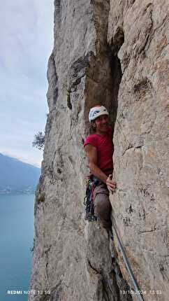 Monte Tignale, Campione del Garda, Mirko Corn, Roberto Sisamòn - L'apertura di 'Sten's Dream' al Monte Tignale, Campione del Garda (Mirko Corn, Roberto Sisamòn 13/15/10/2024)