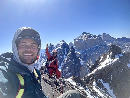 'Ultima Ronda' climbed on Cerro Trono Blanco (Torres del Paine, Patagonia) by Sebastian Pelletti, Hernan Rodriguez