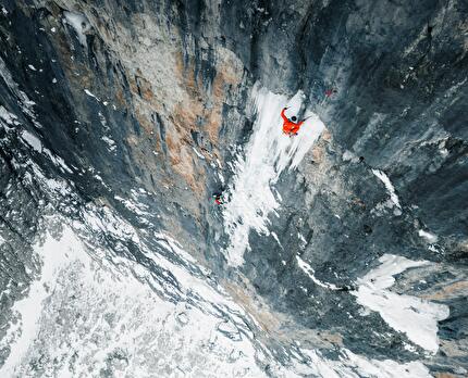 Mur de Pisciadù, Sella, Dolomiti, Simon Gietl, Manuel Oberarzbacher - L'apertura di 'Hybrid' al Mur de Pisciadù nel gruppo del Sella, Dolomiti (Simon Gietl, Manuel Oberarzbacher 09,12/12/2024)