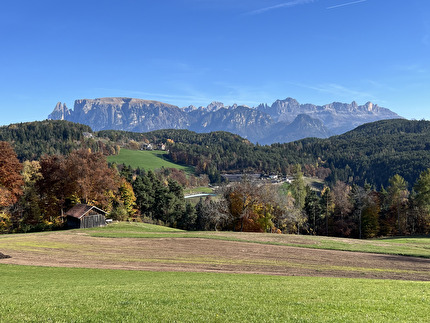 Piramidi di terra Renon, Alto Adige - Piramidi di terra del Renon - Soprabolzano: vista sullo Sciliar e il Catinaccio