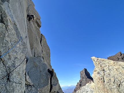 La Mascara, Torres del Paine, Patagonia, Sebastian Pelletti, Hernan Rodriguez - The first ascent of 'Alborada' on the west face of La Mascara, Torres del Paine, Patagonia (Sebastian Pelletti, Hernan Rodriguez 28-29/12/2024)