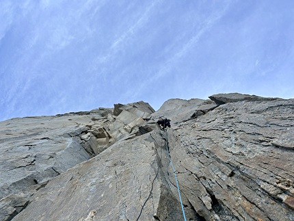 La Mascara, Torres del Paine, Patagonia, Sebastian Pelletti, Hernan Rodriguez - The first ascent of 'Alborada' on the west face of La Mascara, Torres del Paine, Patagonia (Sebastian Pelletti, Hernan Rodriguez 28-29/12/2024)