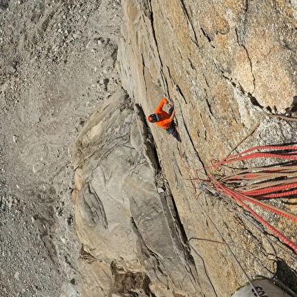 El Mochito, Patagonia, Matias Korten, Ignacio Mulero - The first ascent of 'Eternal Flauta' on El Mochito in Patagonia (Mati Korten, Ignacio Mulero 12/2024)