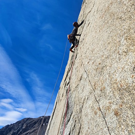 El Mochito, Patagonia, Matias Korten, Ignacio Mulero - The first ascent of 'Eternal Flauta' on El Mochito in Patagonia (Mati Korten, Ignacio Mulero 12/2024)