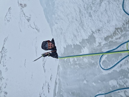 Laasertal, Vinschgau, Val Venosta, Simon Messner, Philipp Prünster - The first ascent of '4Matic' in Laasertal in Vinschgau / Val Venosta (Simon Messner, Philipp Prünster 19/01/2025)