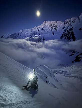 Mount Elie de Beaumont, Nuova Zelanda, Beau Fredlund, Ross Hewitt - La prima discesa del Dragon's Back / Central spur sulla Spencer Face di Mt Elie de Beaumont (3109m), Nuova Zelanda (Beau Fredlund, Ross Hewitt, 16/10/2024)