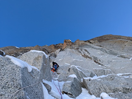 Big new mixed climb 'Norah Padnom' on Pic Sans Nom (Mont Blanc)