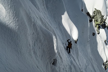 Dolomiti sci ripido 2024 - Cima delle Monache 2160m, traversata da Sud a Nord (Loris De Barba, Tiziano Canal, Francesco Vascellari, Davide D'Alpaos, Mirko Forti)